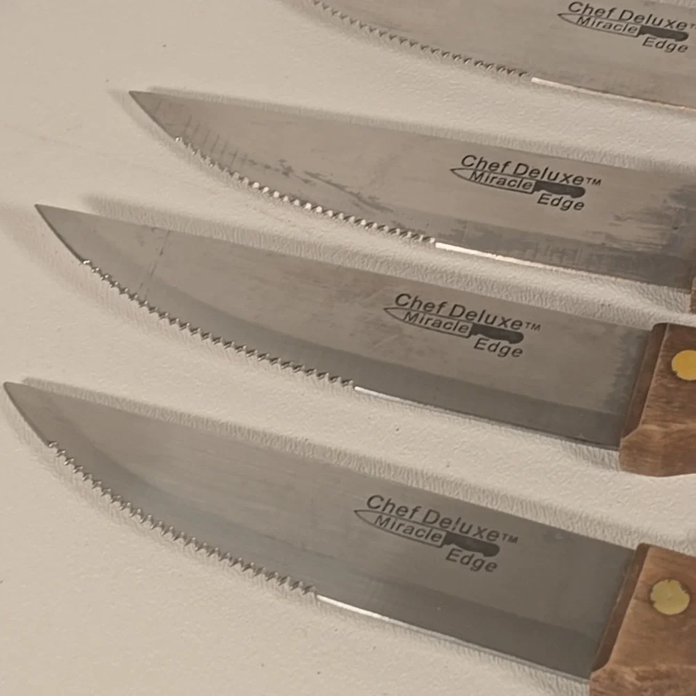 Chef Deluxe Miracle Edge Steak Knife Set Of 6‎